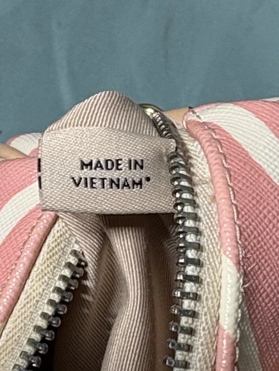 COACH Bennett Mini Satchel Pink White Zebra Print Crossbody Bag #F33765 - Picture 11 of 12